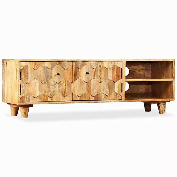 Tv-schrank Mangoholz Massiv 118 X 35 X 40 Cm günstig online kaufen