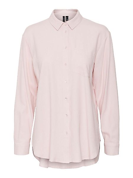 VERO MODA Loose Fit Langarmhemd Damen Pink günstig online kaufen