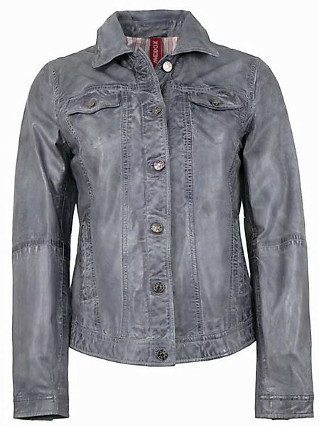 Maddox Lederjacke Janette MADDOX - Damen Lederjacke Jeanjacken-Optik Lammna günstig online kaufen