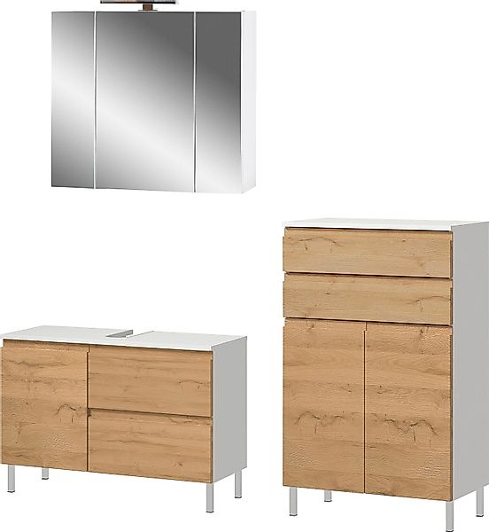 GERMANIA Badmöbel-Set »Torrance«, (3 St.), Waschbecken-Unterschrank, Spiege günstig online kaufen