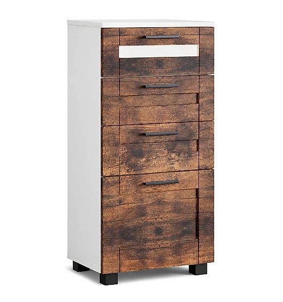 VCM Midischrank "Midischrank Schubladen Nilari 76 x 38 x 28 cm" 1 Stk. tlg. günstig online kaufen