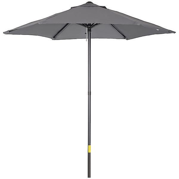 Outsunny Sonnenschirm mit Knickfunktion, sechseckig, windfest, günstig online kaufen