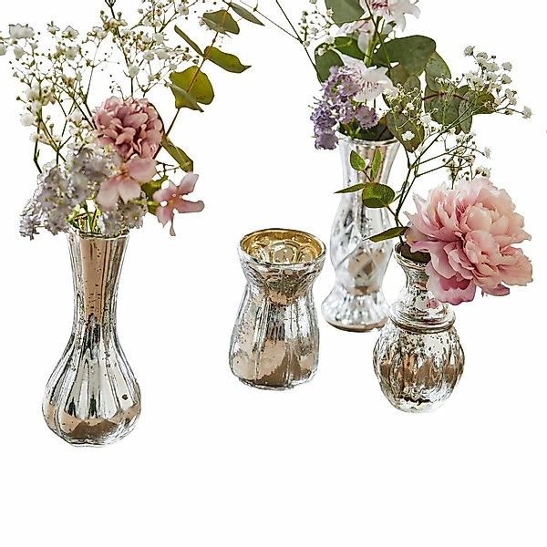 Mirabeau Tischvase Deko-Vase 4er Set Maelie günstig online kaufen