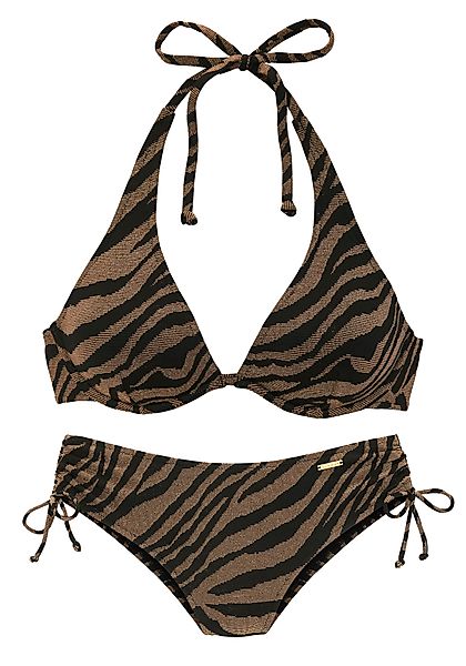 Bruno Banani Bügel-Bikini in zweifarbiger Animal-Optik günstig online kaufen