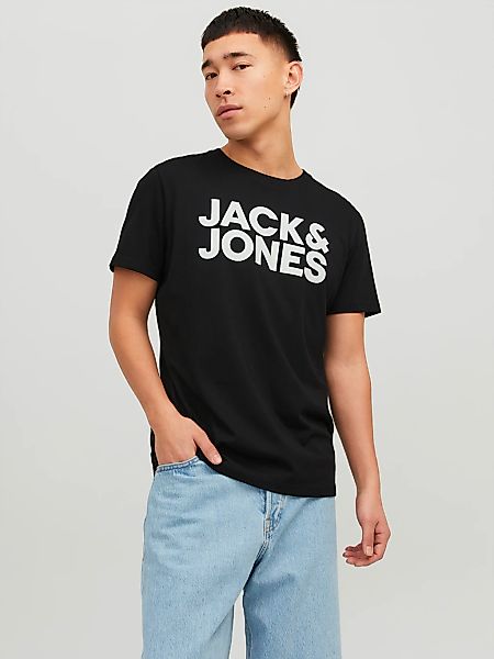 Jack & Jones Rundhalsshirt "JJECORP mit Logo-Print und klassischem Rundhals günstig online kaufen