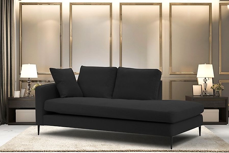 Home affaire Recamiere »Cozy Chaiselongue, Maße B/T/H: 195/97/80 cm« mit lo günstig online kaufen