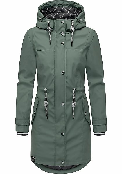 PEAK TIME Regenjacke "L60042", mit Kapuze, stylisch taillierter Regenmantel günstig online kaufen