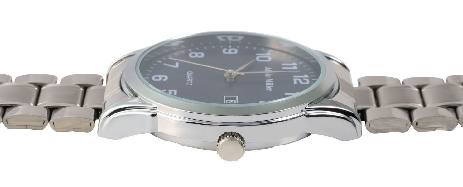 Alain Miller Quarzuhr 2800104 Edelstahlarmband, Datumsanzeige, günstig online kaufen