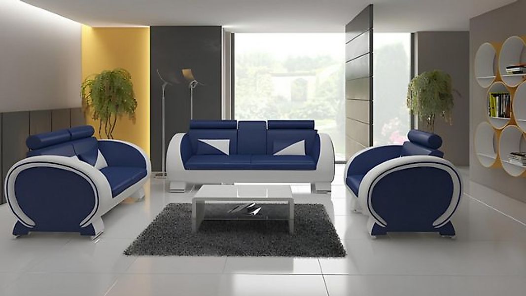 JVmoebel Sofa Ledersofa Mit USB,Ledergarnitur 3+2+1 Polstergarnitur Lederco günstig online kaufen