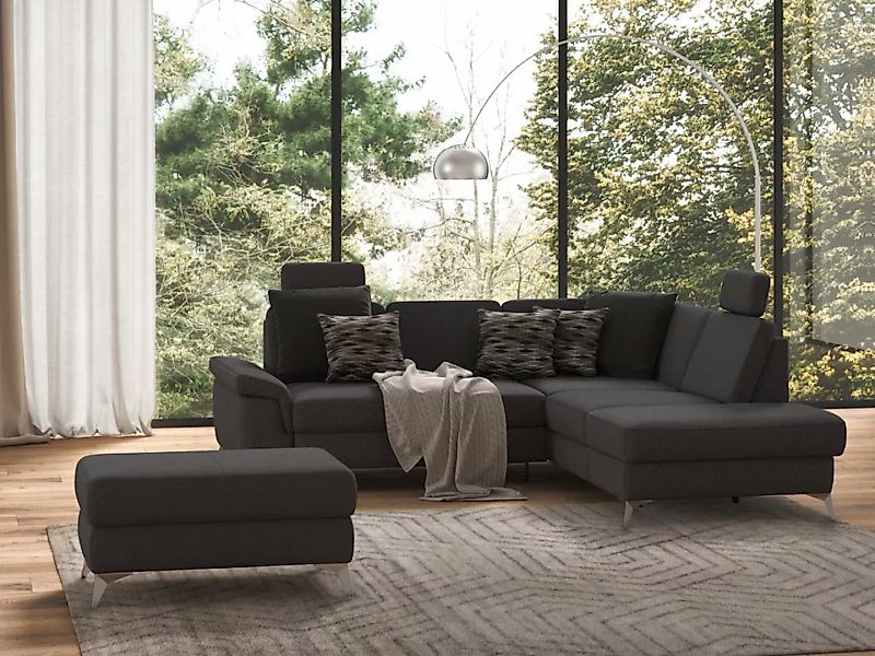 sit&more Ecksofa "Padua L-Form", inklusive Sitztiefenverstellung, Armteilfu günstig online kaufen