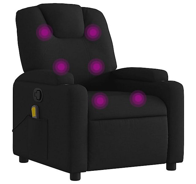 vidaXL Sessel Massagesessel Schwarz Stoff (1-St) günstig online kaufen