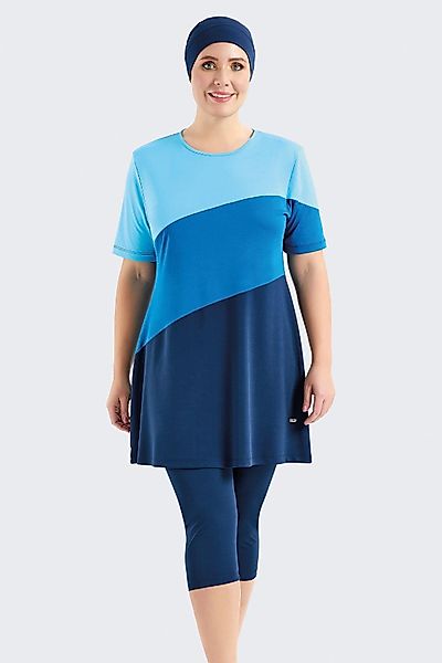 C&CITY Schwimmanzug Übergröße Kurzarm Leggings Halbbedeckter günstig online kaufen