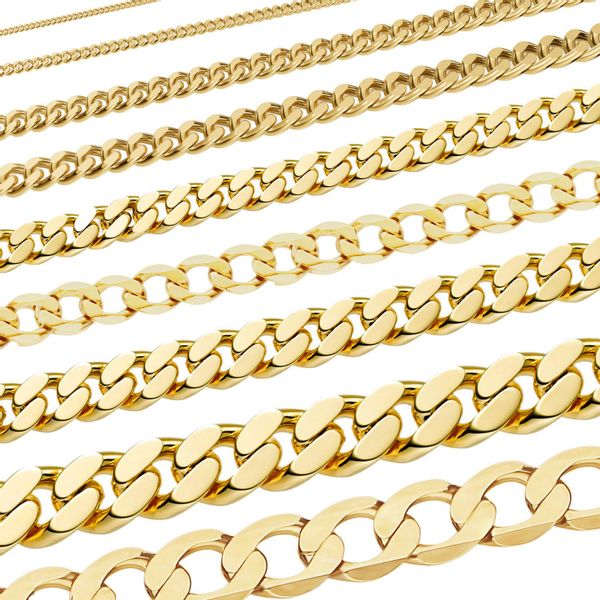 HOPLO Panzerkette Goldkette Panzerkette Länge 50cm günstig online kaufen