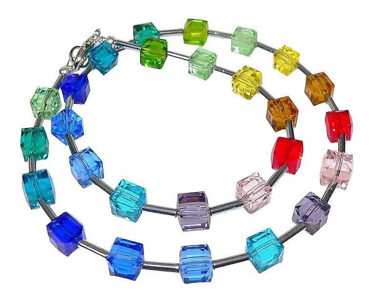 traumschmuck Collier 080a Collier Halskette Würfelkette günstig online kaufen