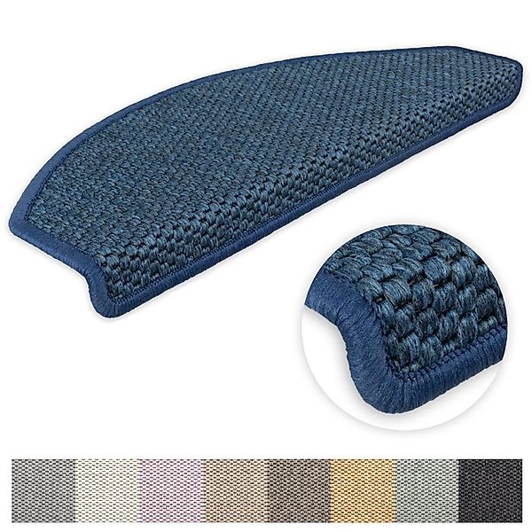 Metzker® Stufenmatte Stufenmatten Göteborg Halbrund Blau günstig online kaufen