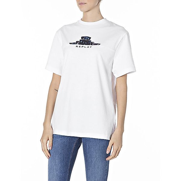Replay W3571.000.22660 T-shirt 2XS Optical White günstig online kaufen