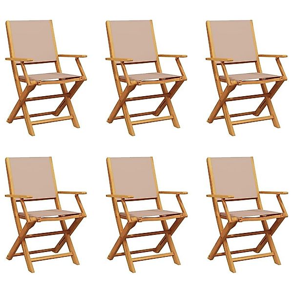 vidaXL Gartenstuhl Gartenstühle 6 Stk. Klappbar günstig online kaufen