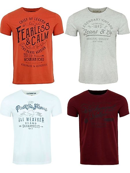 riverso T-Shirt Herren Printshirt RIVLeon Regular günstig online kaufen
