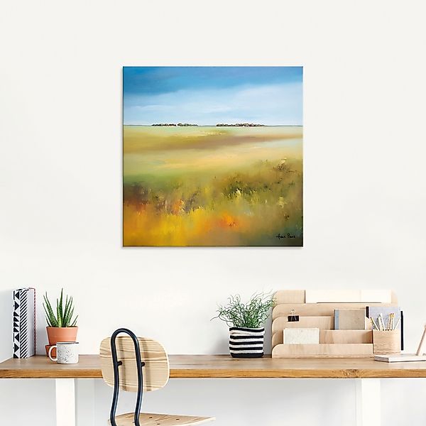 Artland Glasbild »Landschaft I«, Felder, (1 St.), in verschiedenen Größen günstig online kaufen