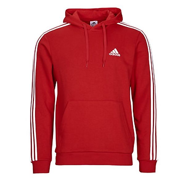 Adidas 3 Stripes Kapuzenpullover L Scarlet / White günstig online kaufen