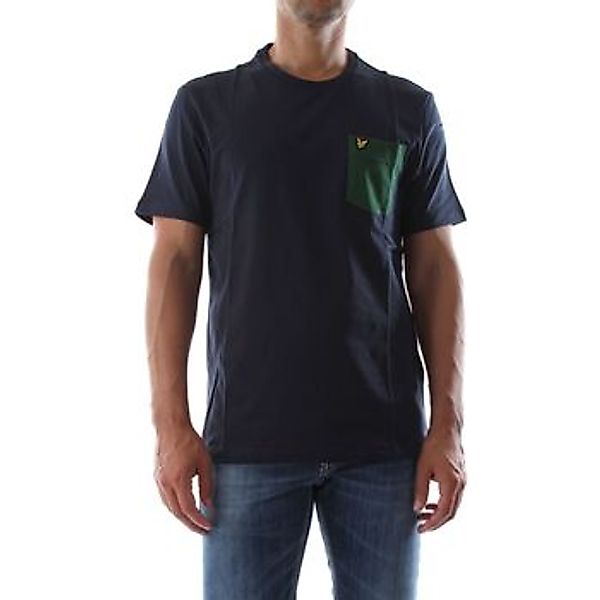 Lyle & Scott  T-Shirts & Poloshirts TS831V CONTRAST PKT TEE-W743 DARK NAVY/ günstig online kaufen