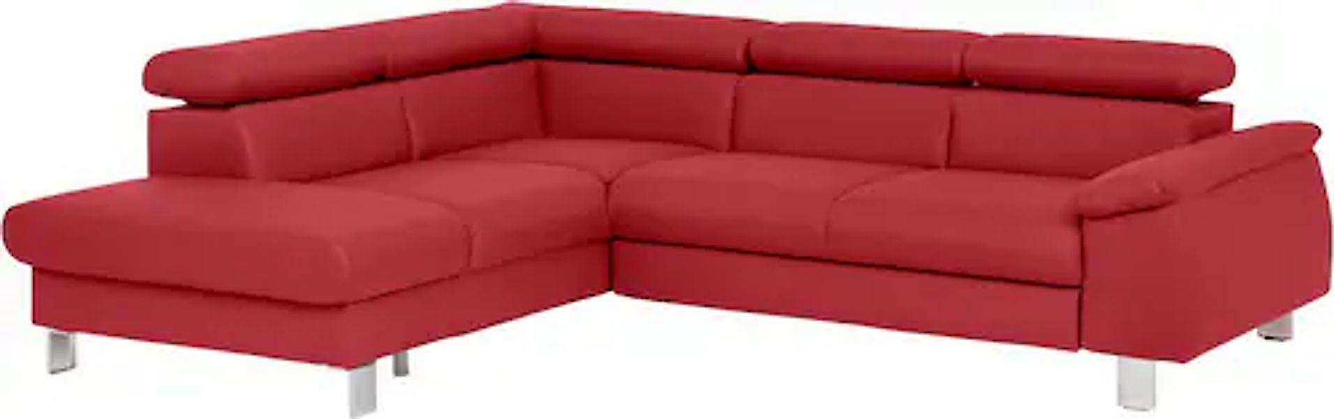 COTTA Ecksofa »Komaris L-Form mit Kopfteilverstellung«, wahlweise mit Bettf günstig online kaufen