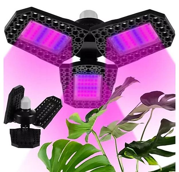 Gardlov Pflanzenlampe LED Pflanzenwachstumslampe, pflegend, Halogen, rot, b günstig online kaufen