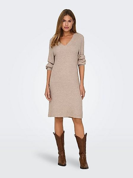 ONLY Strickkleid ONLKATIA LS V-NECK DRESS günstig online kaufen