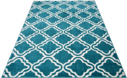 my home Teppich "Debora" rechteckig 13 mm Höhe Kurzflor Teppich, gemustert, günstig online kaufen