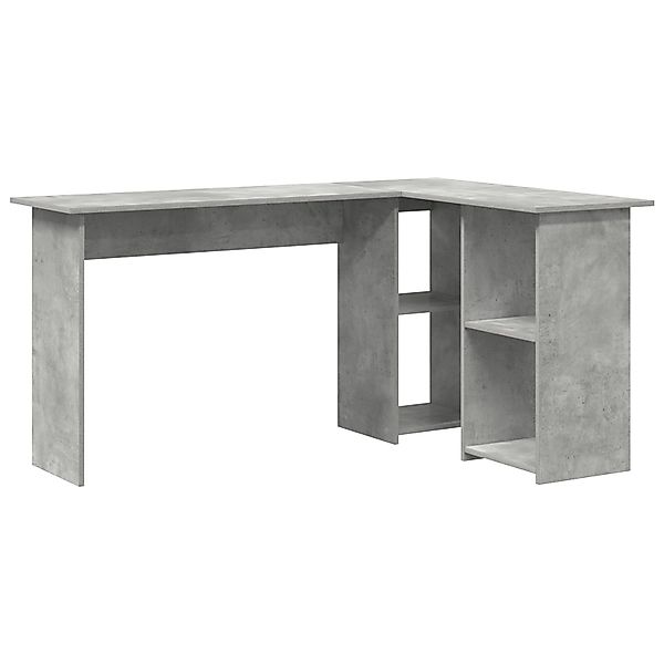 vidaXL Schreibtisch Betongrauer Computertisch Betongrau Spanplatte günstig online kaufen