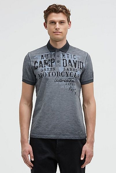CAMP DAVID Poloshirt mit Vintage-Waschung günstig online kaufen