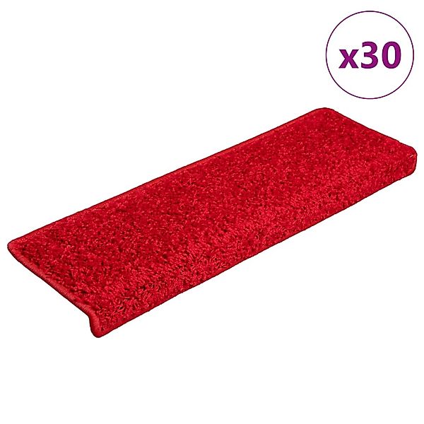 vidaXL Stufenmatten 30 Stk 65x21x4 cm Rot Rechteckiger Rand 3365832 günstig online kaufen