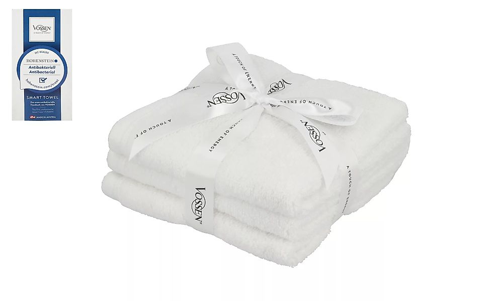 VOSSEN Gästetuch, 3er-Set  Smart Towel - weiß - 100% Baumwolle, Baumwolle - günstig online kaufen