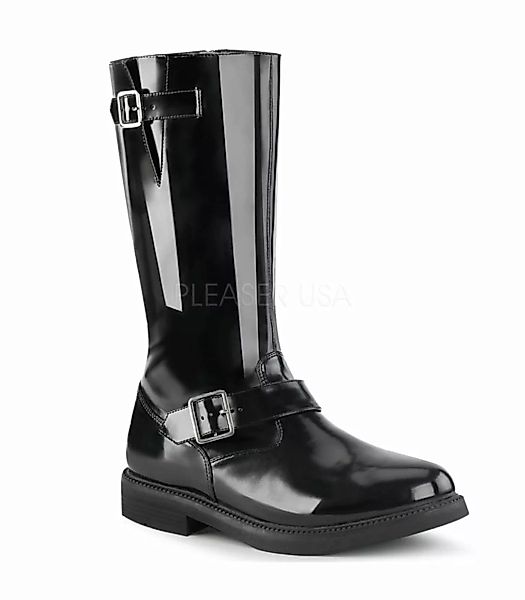 Stiefel OFFICER-201 - Schwarz Lack (Schuhgröße: XL) günstig online kaufen