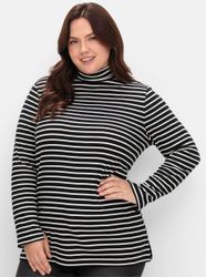 Sheego Rollkragenshirt "Rollkragenshirt" 1 Stk. tlg. günstig online kaufen