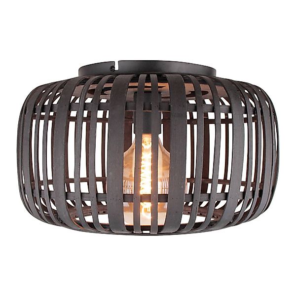 Hängeleuchte Crosstown, Bambusschirm hell, Ø 48 cm günstig online kaufen