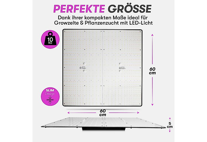 Grow Expert Pflanzenlampe LED Grow Lampe 100W/200W/400W – Samsung LM301D LE günstig online kaufen