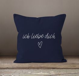 MoonWorks Dekokissen Kissenbezug Kissenhülle Ich liebe günstig online kaufen
