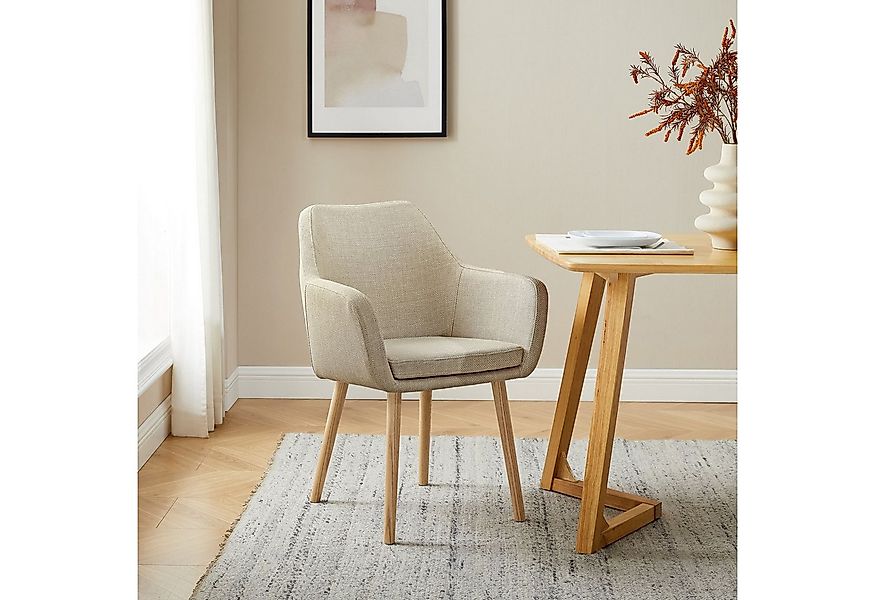 SalesFever Armlehnstuhl Komfortabler Esszimmerstuhl mit Stil, Stuhlbeine au günstig online kaufen