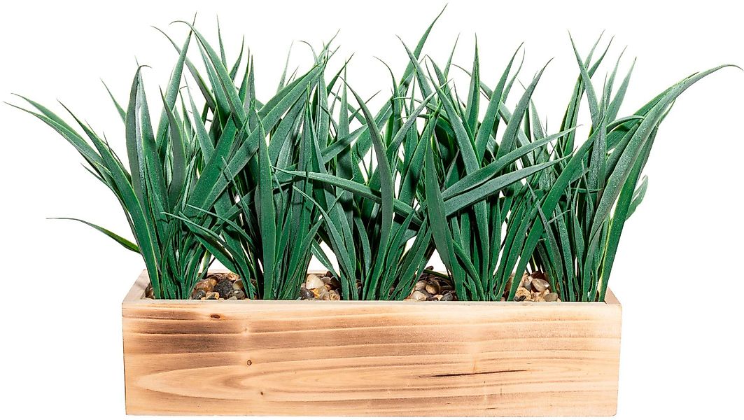 Kunstgras Holzkasten mit Gras Gras, Creativ günstig online kaufen