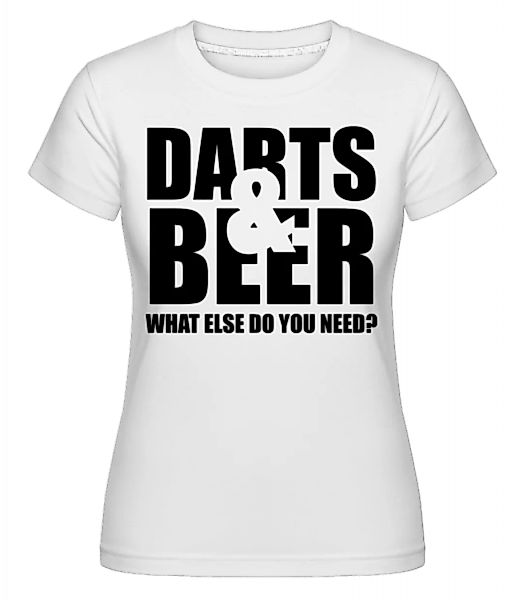 Darts And Beer · Shirtinator Frauen T-Shirt günstig online kaufen