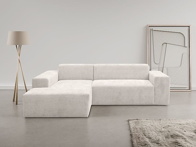 WERK2 Ecksofa »Zeus-L modern und zeitlos, Breite 253cm, bequemes Sofa«, Cur günstig online kaufen