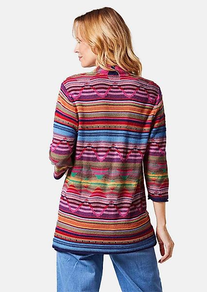 GOLDNER Strickjacke Abstrakt gemusterte Jaquardstrickjacke in günstig online kaufen