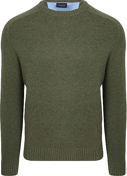 Suitable Lammwolle Pullover Rundhals Olivgrün - Größe M günstig online kaufen