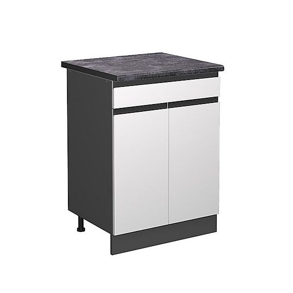Vicco Küchenunterschrank R-Line Schubladenschrank für die Küche Weiß/Anthra günstig online kaufen