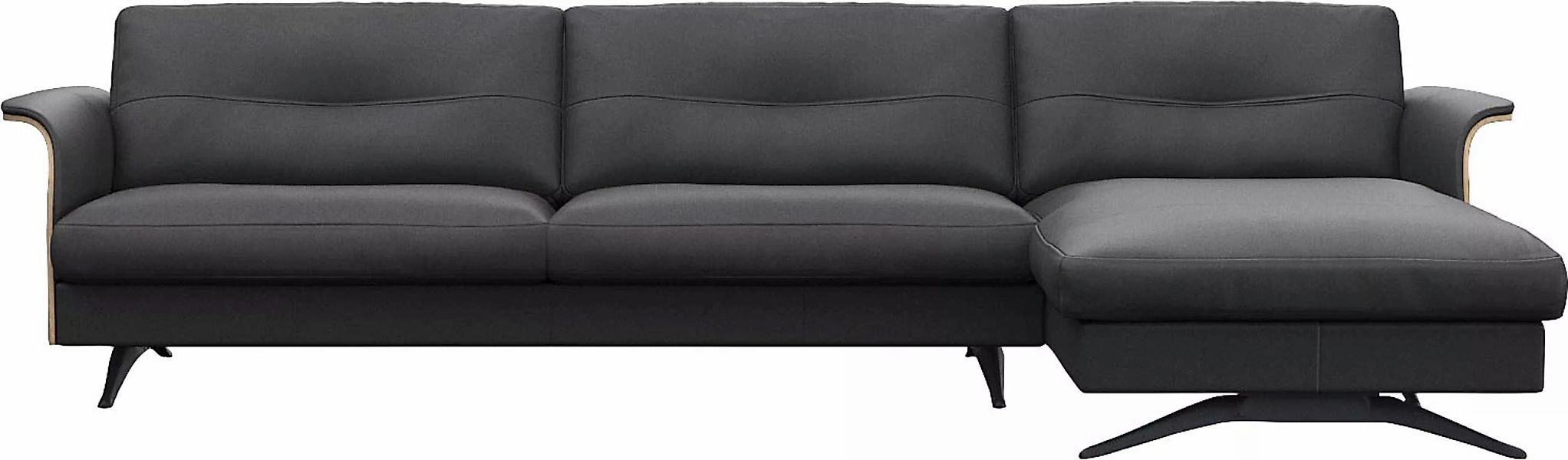 FLEXLUX Ecksofa "Glow, super bequem durch hochwertigem Sitzaufbau mit Feder günstig online kaufen