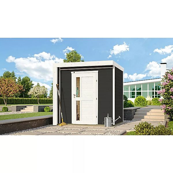 Weka Holz-Gartenhaus Designhaus 262 Flachdach Lackiert 215 cm günstig online kaufen