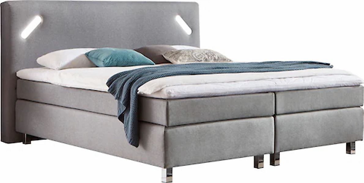 Westfalia Schlafkomfort Boxspringbett mit LED-Beleuchtung und Topper günstig online kaufen