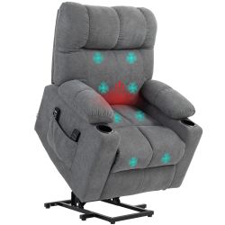 HOMCOM Massagesessel Elektrischer Aufstehsessel, mit Liegefunktion, günstig online kaufen