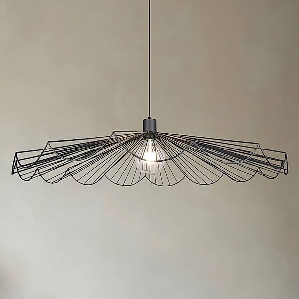 Pendelleuchte Margarita, Ø 80 cm, schwarz, E27, Metall günstig online kaufen
